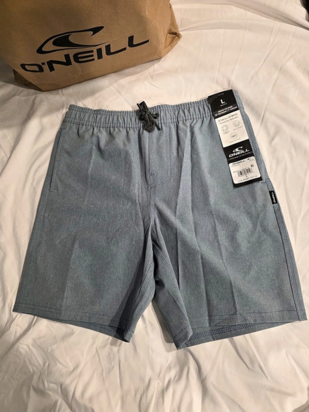 O'Neill Reserve E-Waist 16" Hybrid Boys Shorts Blue Large